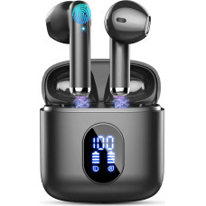 Bluetooth Headphones, Wireless Bluetooth 5.3 In-Ear Headphones, 2024 Wireless Headphones with 4 ENC Mic, Noise Cancelling Earbuds 30 Hours Deep Bass, USB-C, IP7 Waterproof Earphones, LED Display