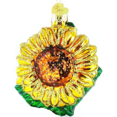 Old World Christmas Sunflower Garden Gifts Glasgeblasene Ornamente für Weihnachtsbaum, Sonnenblume