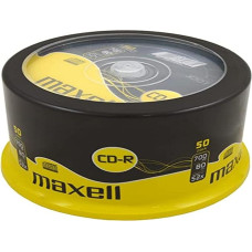 MAXELL CD-R Rohlinge (52x Speed, 700MB, 80Min, 50er Spindel)