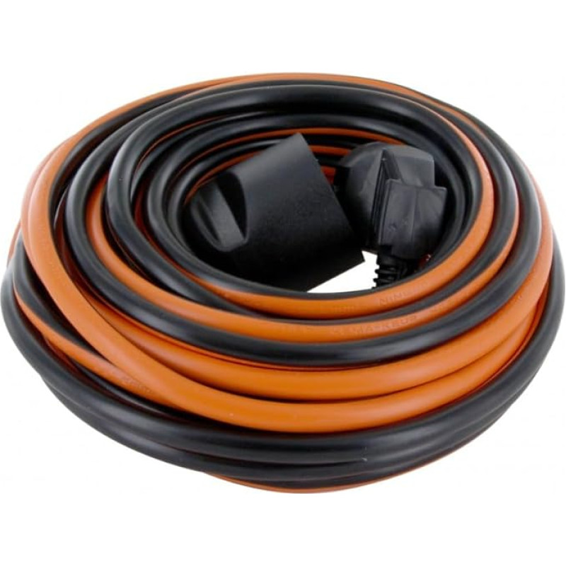 CHACON Verlängerungskabel – Schwarz/Orange – 20 m, one Size