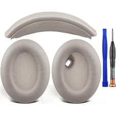 SOULWIT Ear Pads + Headband Headband, Replacement Kit for Sony WH-1000XM4 (WH1000XM4) Over-Ear Headphones, Replacement Headband Pads & Ear Pads Repair Part