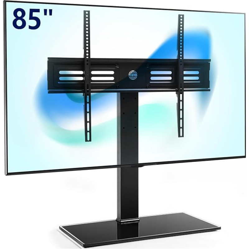 FITUEYES Universal TV Stand for 50-85 Inch Flat & Curved TVs up to 50 kg Swivelling Height Adjustable Max. VESA 800 x 600