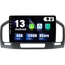 SXAUTO - 6G + 128G - Android 12 IPS Car Radio for Opel Holden Insignia (2008-2014) - Built-in Carplay/Android Car/DSP - LED Camera + MIC - DAB Steering Wheel Control Fast Boot 360-CAM WiFi - 2 DIN 9