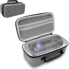 Projector Bag for Capsule 3 Laser 1080P, Durable, Waterproof, Shake-Proof EVA Projector Bag, Travel Projector Box, Portable Projector Carry Case (Grey)