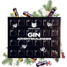 Böser Kater Gin Adventskalender | Die perfekte Geschenkidee | Weihnachtskalender für Katzen- und Gin-Liebhaber | Limitierte Auflage | 24 spannende Türchen mit außergewöhnlichen & exklusiven Gin-Sorten