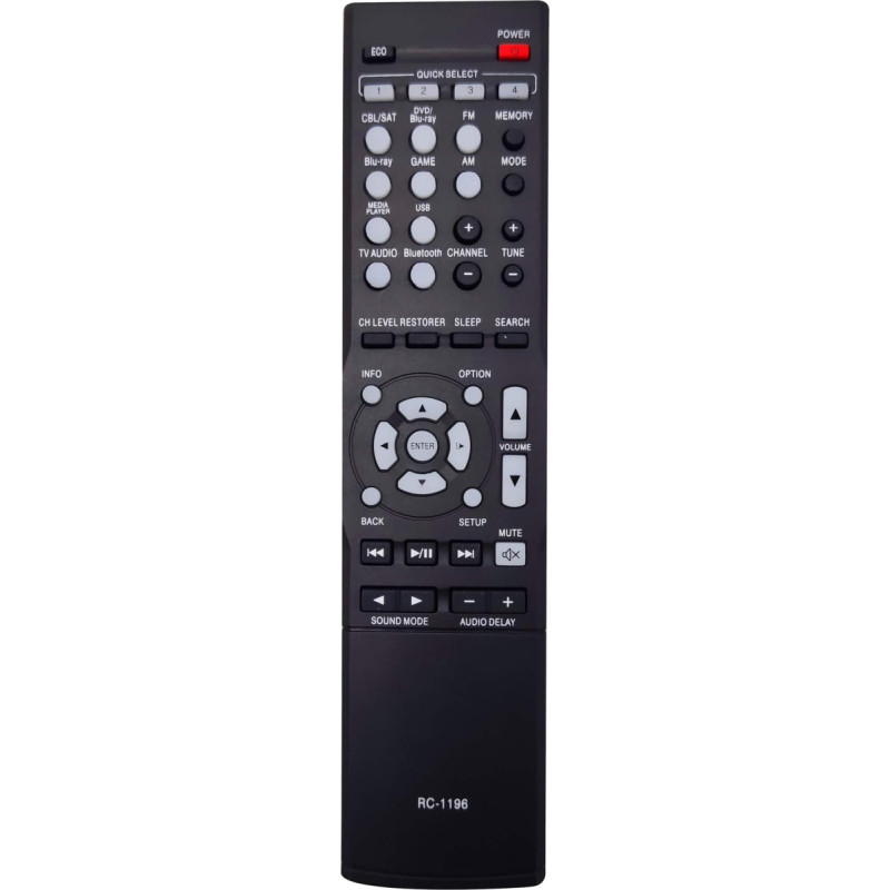 Leankle Remote Control RC-1196 for Denon AV Receiver AVR-S500BT, AVR-S510BT, AVR-X510BT, AVR-X520BT