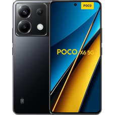 Xiaomi Poco X6 5G Smartphone 8+256GB Snapdragon 7s Gen 2 Processor 6.67 Inch CrystalRes 120Hz FIow AMOLED Display 64MP Triple Camera 5100mAh Battery 67W Turbo Charging (Black)