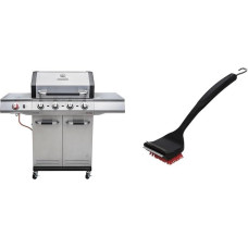 Char-Broil Advantage PRO S 4-4 Burner Gas Grill with Ceramic Sear Burner and Grill Pan & 140 533-2-in-1 Cool-Clean Grill Brush, Nylon