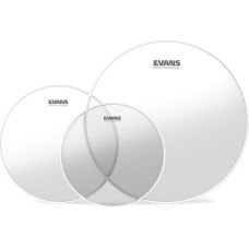 Evans G1 10, 12, 16 inch Rock Tom Pack - Clear