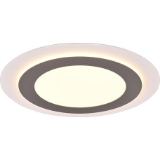Trio Leuchten Morgan 641519207 LED Ceiling Light Metal Matte White Acrylic with 46 Watt LED Remote Control