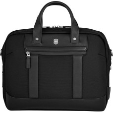 Victorinox Architecture Urban2 Briefcase, Business Briefcase, Tote Bag, Shoulder Bag, Trolley Strap, Women/Men, 16 L, Black, black, Unit size, Casual