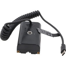 SZRMCC NP F970 F550 manekeno baterija su įvesties 7,4 V 3A į C tipo USB C PD paleidimo kabeliu, skirta 