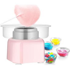 Cotton Candy Machine, 500 W Candy Floss Machine Set, 11.4 Inch Large Range Candy Floss Machine, Splash Guard Candy Floss Machine, Height 22 cm