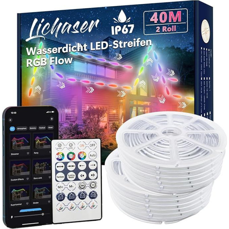 Lichaser LED Strip Light 40 m