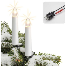 430103 LED žibintai Kalėdų eglutė 20 medžio žvakių 19 m Pagaminta Vokietijoje Pasakų žibintai vidaus su kištuku Atskiriamas Kalėdų apšvietimas LED gija Kalėdų eglutės žvakės su 2 pakeitimo