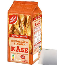 Gut&Günstig Pyragaičių lazdelės su sūriu iš mielinės tešlos (150 g pakuotė) + usy Block