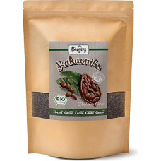 Biojoy Organic Cocoa Nibs (1 kg), Criollo Variety from Peru, Raw and No Added Sugar, Cacao Nibs (Theobroma Cacao)