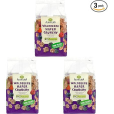 Alnatura Organic Oat Crunchy Wild Berry, 375 g (Pack of 3)