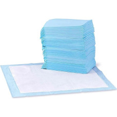 Amazon Basics Training Pads for Dogs and Puppies, Leak-Proof 5-Layer Design with Quick Drying Surface, Regular, Blue, Pack of 100