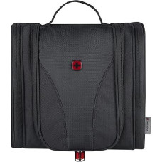 WENGER 611877 Hanging Toiletry Bag Water Resistant Travel Accessory Women Men Black, juoda, organizatoriai