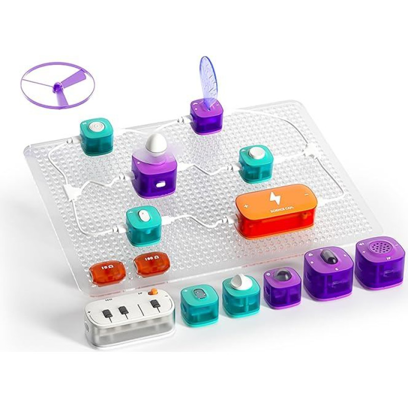 Topbright Block Circuit Essential Set (Science Can 53 Experiments, Block Circuit Essential Kit, from 8+ Years, Colourful) 1600322022ig0101