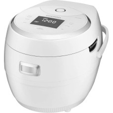 Cuckoo CR-1020F Rice Cooker & Steamer - 14 Programmes, Turbo & Keep Warm Function, Timer - Non-Stick Inner Pot, Autoclean Function - 1.8 L Capacity (10 Servings) - 890 W Power - White