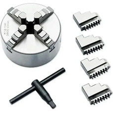 K11 80 100 125 160 200 250 Manual Lathe Three Jaw Chuck 100 mm Four Jaws Self-Centring Chuck 4 Inch Scroll Chuck for Small L(K02-80B)