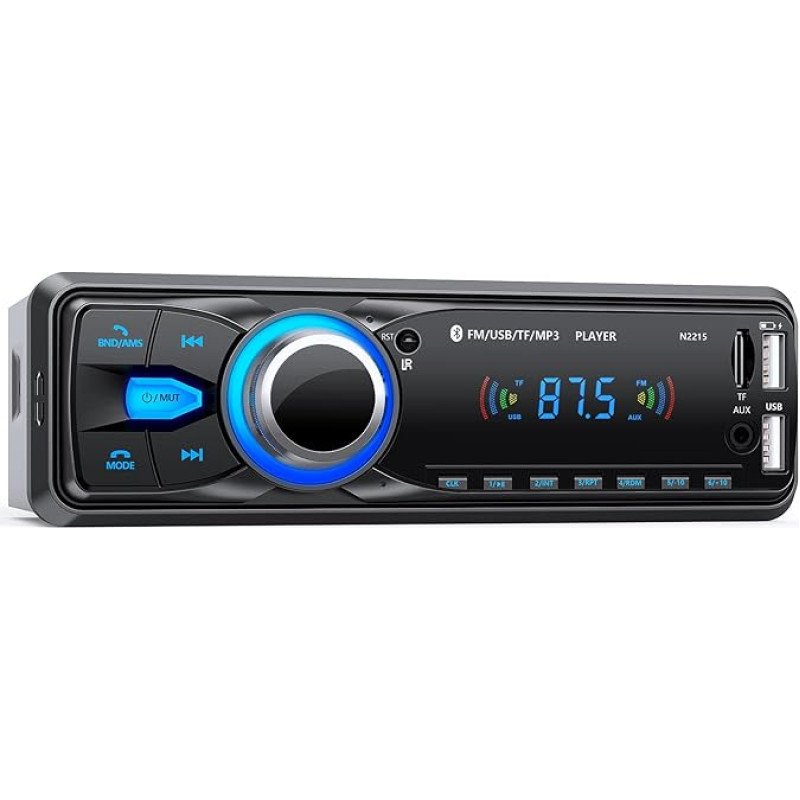 Car Radio Bluetooth, CENXINY Car Radio Bluetooth 1Din Car Radio with Bluetooth FM 2USB/AUX/SD Card/MP3 Player Remote Control, Support for iOS/Android