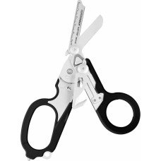 Leatherman Raptor Rescue - Emergency Folding Scissors with Belt Cutter & Glass Breaker - For Professionals, Paramedics, Fire Brigade - Black/Blue - With Utility Holster