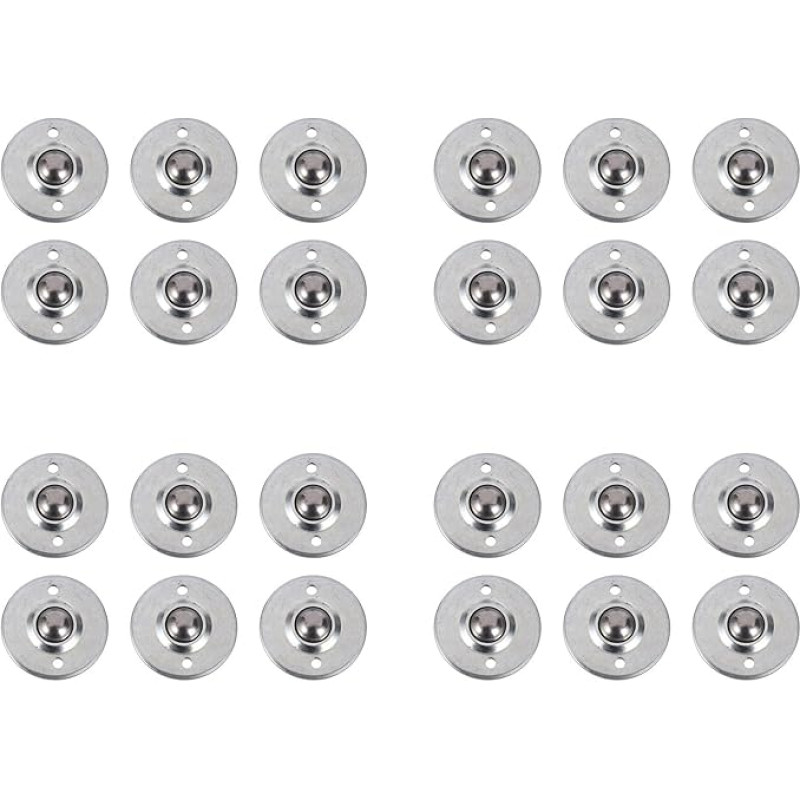 Eoslcusmvl 24pcs -16B 5/8 Fuss Lager Stahl Roller Ball Flansch konvejerio perdavimo vienetas
