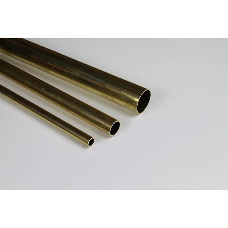 Dyer brass pipe MS63 42-120 mm diameter 80x1 mm length 1 metre CuZn37 CW508L round pipe