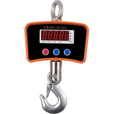 Kranwaage, 500 kg/ 1102 lbs Hängewaage, Lastkranwaage, 1500 mAh, industrielle Hakenwaage, Einheitswechsel/Datenhaltung/Tara/Null,Hohe Zuverlässigkeit