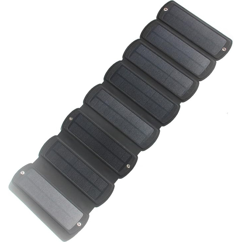 Faltbares Solarpanel, 16 W, 5 V, Polysilizium-Epoxid-Paneele, tragbare Solarzelle zum Aufladen der Batterie für Außenlampe