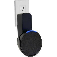 Sintron Speaker Wall Mount for Real Pop, Space Saving Mount, No Drilling Required, Integrated Cable Management, for Living & Bedroom, Kitchen, Compatible with Google Nest (Black)