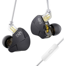 CCZ MC01 Soul In Ear Monitor, profesionalus 10 mm PET-Doppelmagnet-Dynamic-Driver-Kopfhörer su 3,5 mm-Anschluss, integruotu mikrofonu ir lengvu dizainu, skirtas muzikantams ir atlikėjams