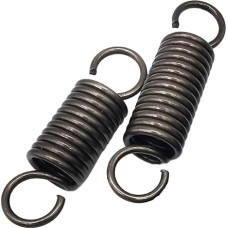 Zugfedern, Doppelhaken-Zugfeder, Federstahl, Drahtdurchmesser 3,5 mm, Außendurchmesser 37 mm, Länge 220 mm - 500 mm, 2 Stück(3,5 x 37 x 500 mm)