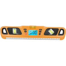 Lurrose Spirit Level with Backlight Frame Hanger Ruler Horizontal Measuring Device Spirit Level Ruler Photo Frame Picture Hanging Tool Spirit Level Yellow ABS