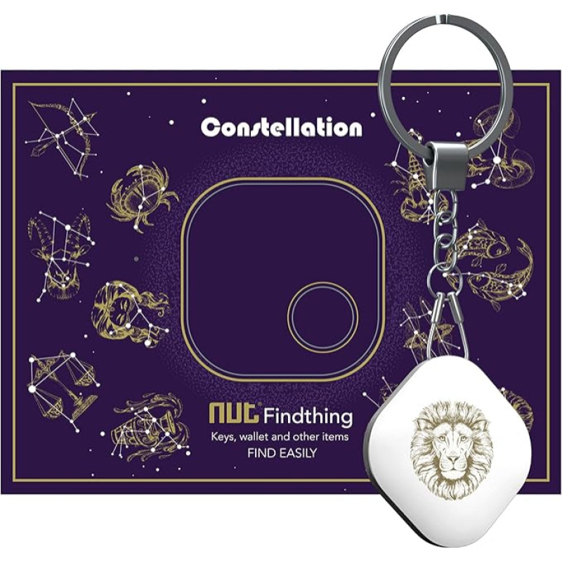 Nutale Key Finder - Lion Find with App Bluetooth, iOS and Android, Community Search Function, Item Tracker Support Remote Control, Wallet Tracker, Good Idea for Your Lost Items (Lion)