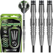 Winmau Sniper Professional Tungsten Steeltip Darts Set with Flights and Shafts