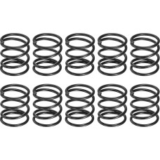 sourcing map Druckfeder, 13 mm Außendurchmesser, 1,2 mm Drahtgröße, 15 mm freie Länge, Federstahlkonstruktion, erweiterte mechanische Druckfedern für Laden- und Reparaturen, Schwarz, 30 Stück