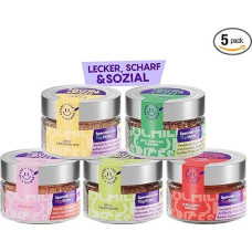 SOCHILI Spice Gift Set, 5 Hot Organic Spice Mixtures with Chili, Sustainable BBQ & Grill Spice Set, Gift Idea for Men and Women