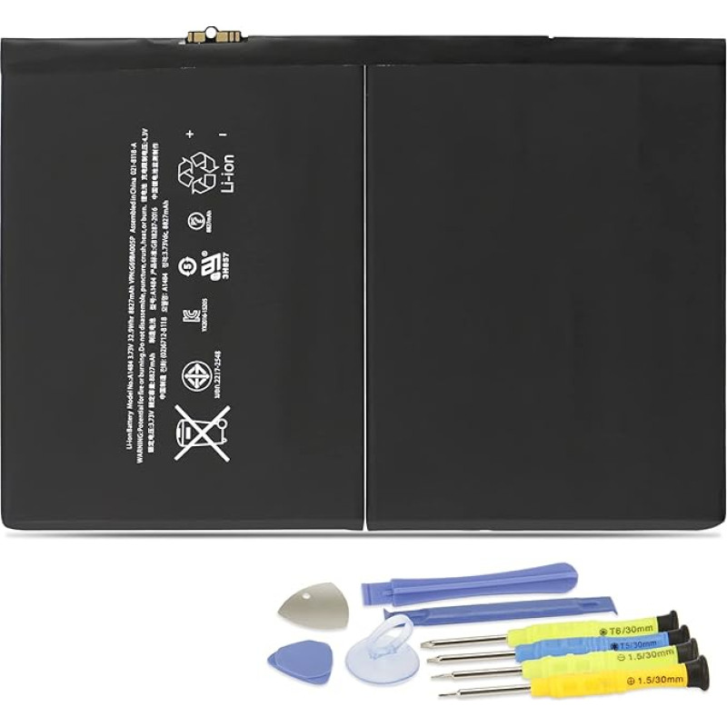ANTIEE 8827mAh 32.9Wh A1484 Replacement Tablet Battery Compatible with iPad 2017 A1822 A1823 iPad 2018 A1893 A1954 iPad Air A1474 A1475 A1476 MD785LL/A MD786LL/A MD787LL/A MD787LL/A A MD785 MDCH/A
