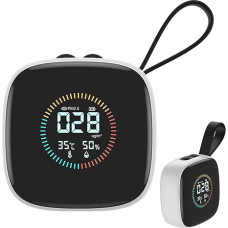 Messgeräte In Der Luftqualität, Tragbarer Luftqualitätsmonitor - kleinerr LED -Bildschirm Mit Riemenluftqualitätsmonitor | Mehrzweckstauberkennungswerkzeug Zu A