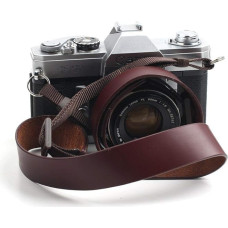 CANPIS CP001 Natūralios odos fotoaparato dirželis Greitas atleidimas Senovinis fotoaparato peties dirželis Kaklo dirželis Nikon Canon Sony Pentax Leica Olympus Fuji Visi DSLR fotoaparatai Ruda, ruda