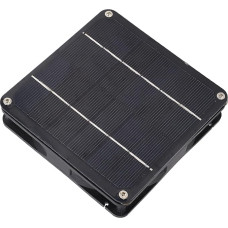 Zerodis Solar Powered Extractor Fan, Quiet, Energy Saving, Versatile, Easy Installation, Monocrystalline Silicon, Solar Powered Fan Set, Small to Small (Black)