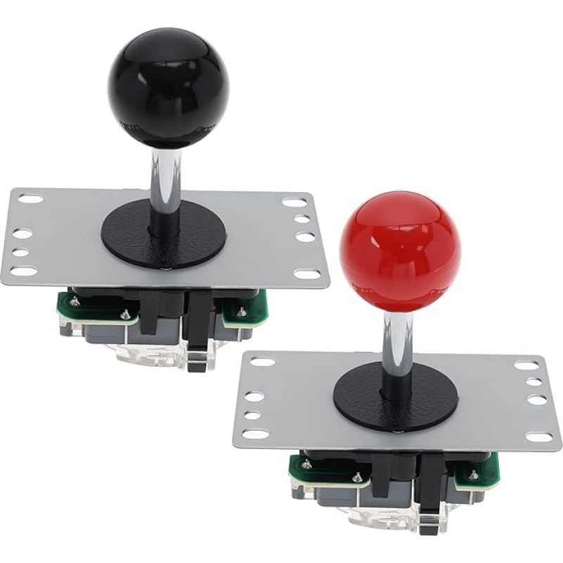 Pack of 2 5 Pin 8 Way Arcade Joystick Replacement Joystick, Suitable for Arcade Slot Machines with Ball Handle, Controller Accessories