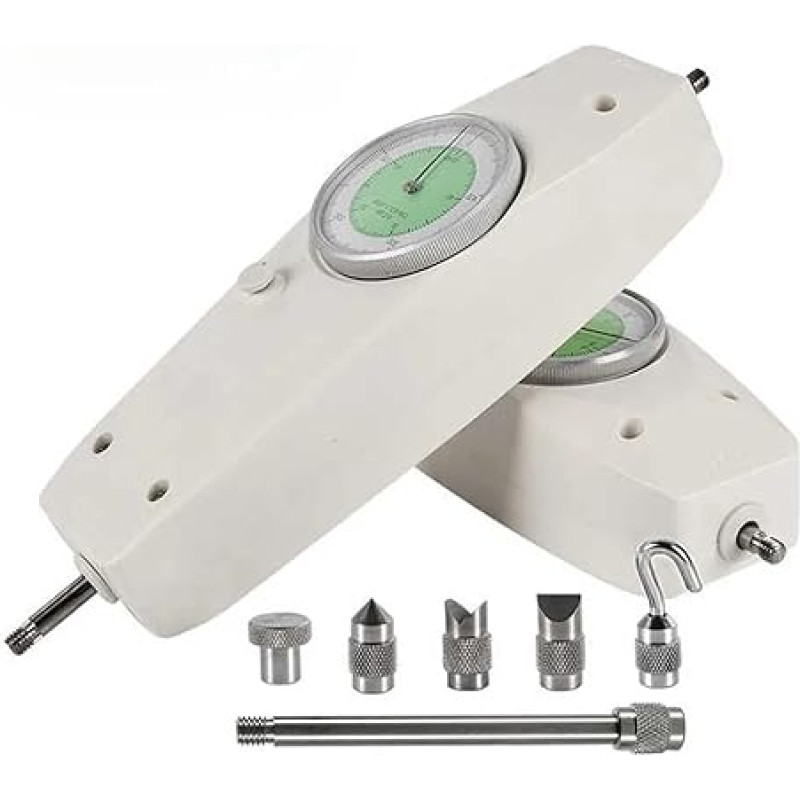 Push-Pull-Kraftmessgerät 10N-500N Analoges Kraftmessgerät Push- und Pull-Testmessgerät Dynamometer,Mühelose Präzision(NLB-10)