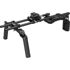 SMALLRIG pečių tvirtinimo rinkinys (klasikinė versija) Dvigubos rankenos, 15 mm strypai Universalus pečių vaizdo tvirtinimas su greituoju atleidimu, skirtas 