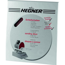 Hegner 6420001 Set of 5 Wood Sanding Discs Diameter 300 mm velcro WUS HM - 300/300/HM - 300S, Multi-Coloured, 6420003