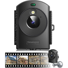 ZIMOCE Zeitraffer-Kamera für den Außenbereich - 1080P Timelapse-Kamera mit IR-Positionierung, 180-Tage-Aufnahme, IP66 wasserfest für Außenbau, Pflanzenwachstum, Kunstprojekte & Naturerkundung